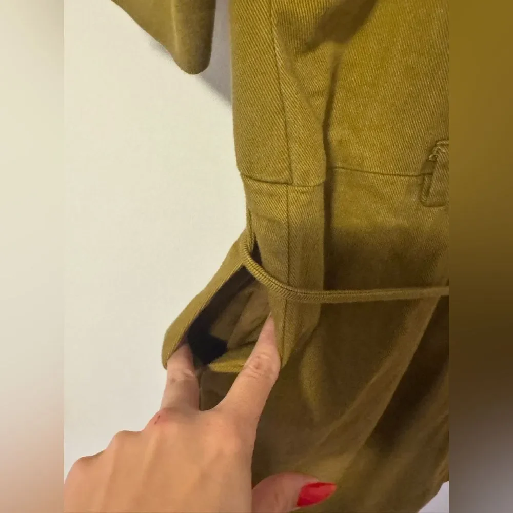Madewell Olive Utility Romper Medium